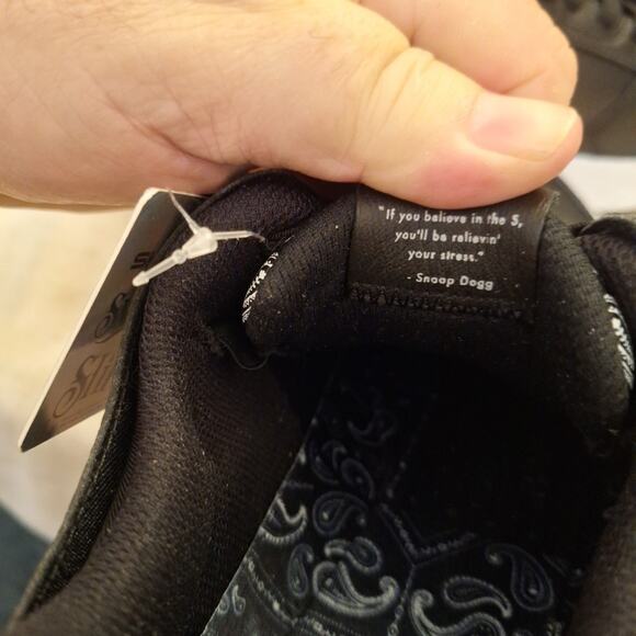 Skechers Slip-ins Snoop Dogg: Doggy Air 🔥 Men’s 9.5. Black. New With Tag No Box - Picture 8 of 13